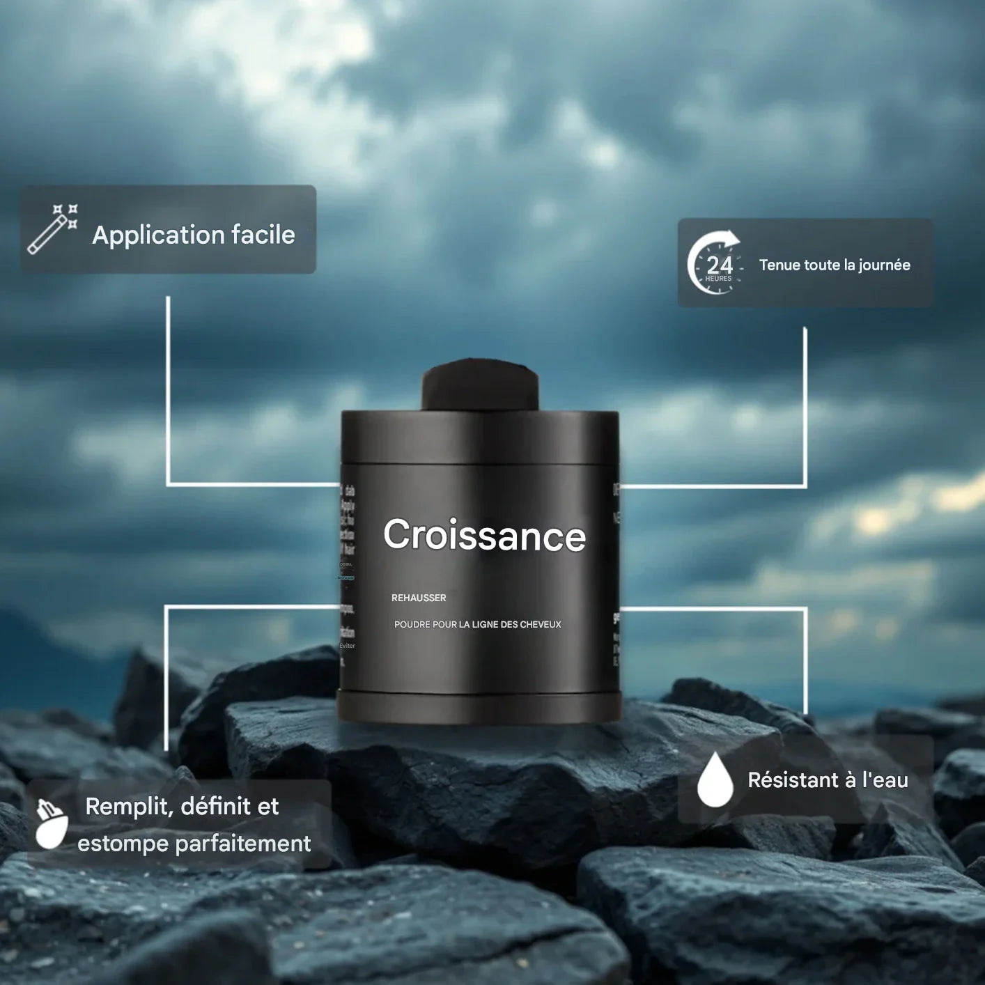 GROWY™ Poudre capillaire - Achetez-en 1 et recevez-en 2
