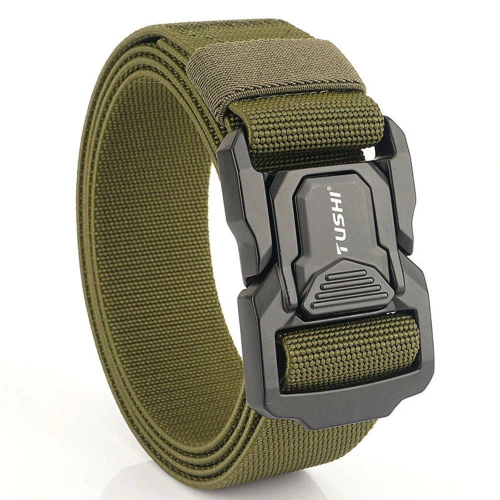 Ceinture tactique militaire de marque spécialement conçue pour l’armée, ceinture réglable avec boucle métallique