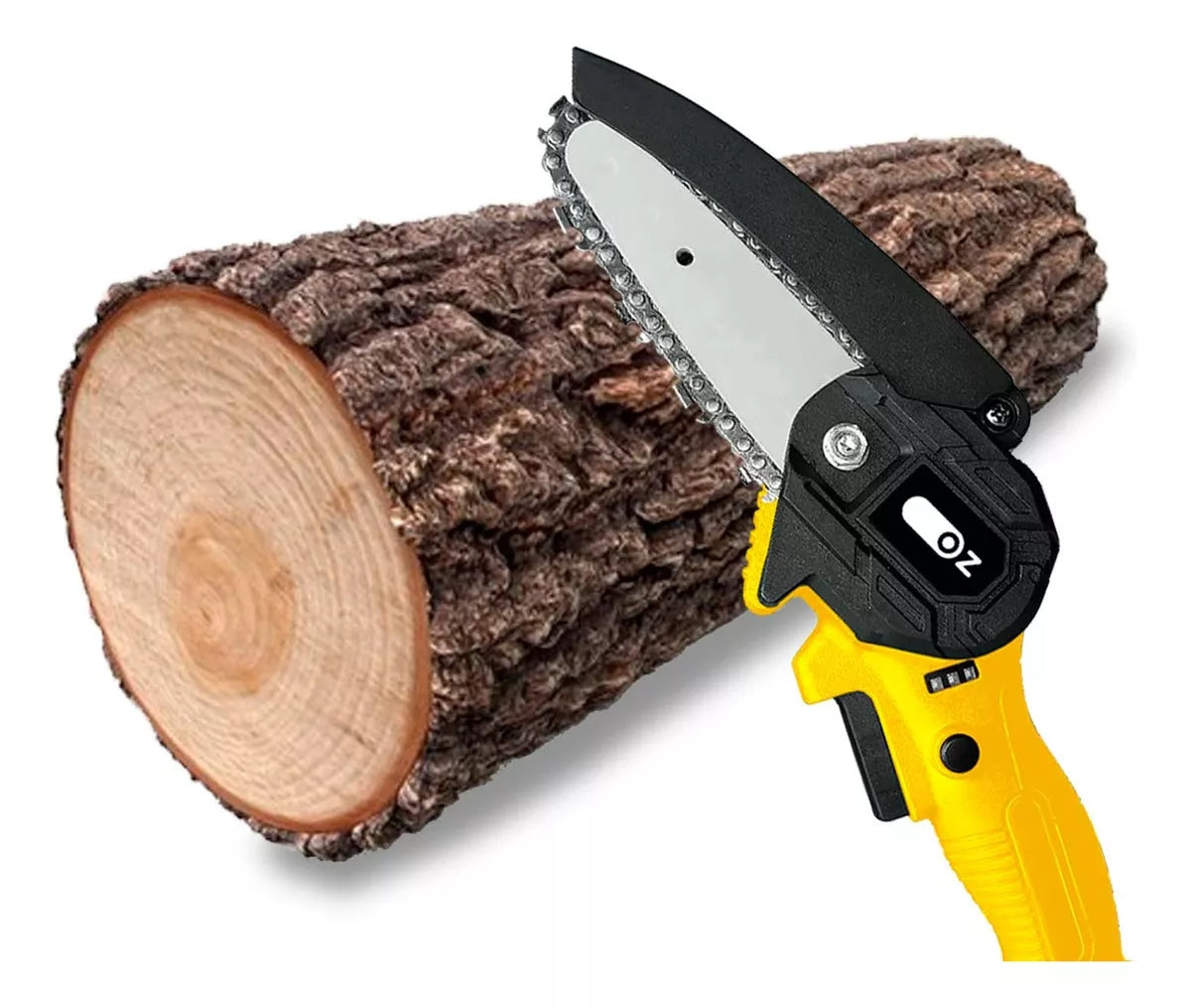 Mini tronçonneuse électrique portable à batterie bivolt - Achetez-en 1 et recevez-en 2