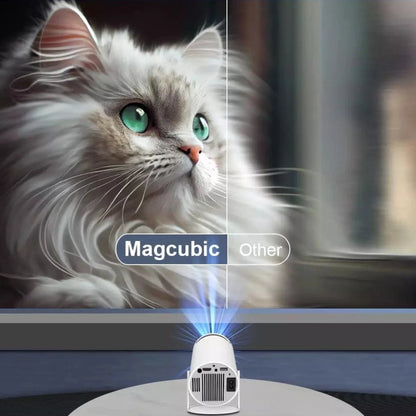 Mini Projecteur Portable 5G Wifi 6 BT 5.0 Android 11, Projecteur 4K 1080P Full HD Pivotant à 180° Magcubic