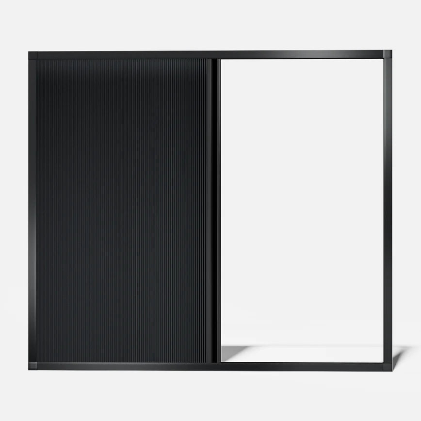 Panneau occultant avec cadre dissimulé