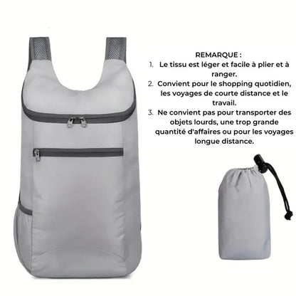 Sac à dos pliable ultra léger 15L – FoldLite – Havresacs