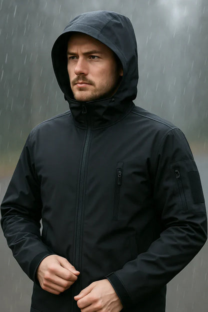 Veste homme à capuche imperméable