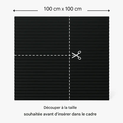 Panneau occultant avec cadre dissimulé