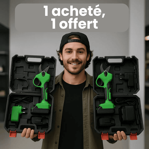 Sécateur Électrique Coupe-Tout - RapidPruner - 1 acheté, 1 offert