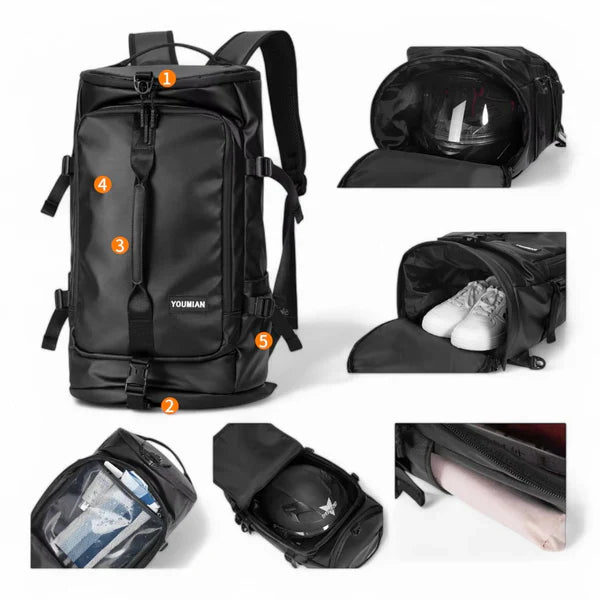 Sac à dos étanche grande capacité de 40L – TrailPro – Havresacs