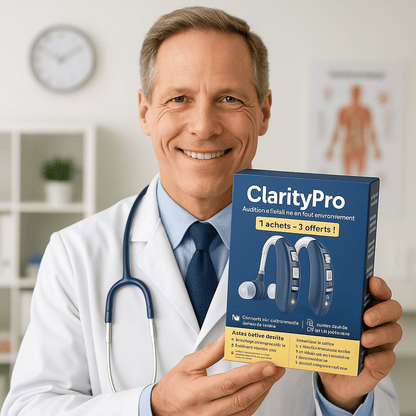 🎧 Appareil Auditif Numérique Rechargeable ClarityPro™ – Lancement Exclusif (Lot de 2 unités)
