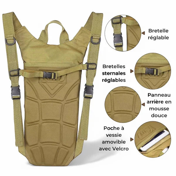 Sac à dos d'hydratation sport 3L – AquaPack – Havresacs