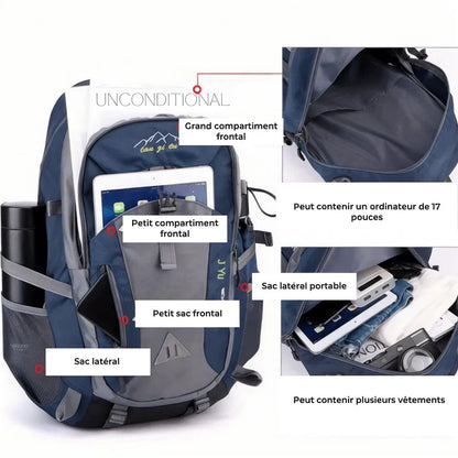 Sac à dos randonnée 40L ultra léger – TrailMaster – Havresacs