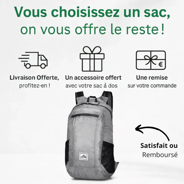 Sac à dos pliable ultraléger 20L – Ultra-Light – Havresacs