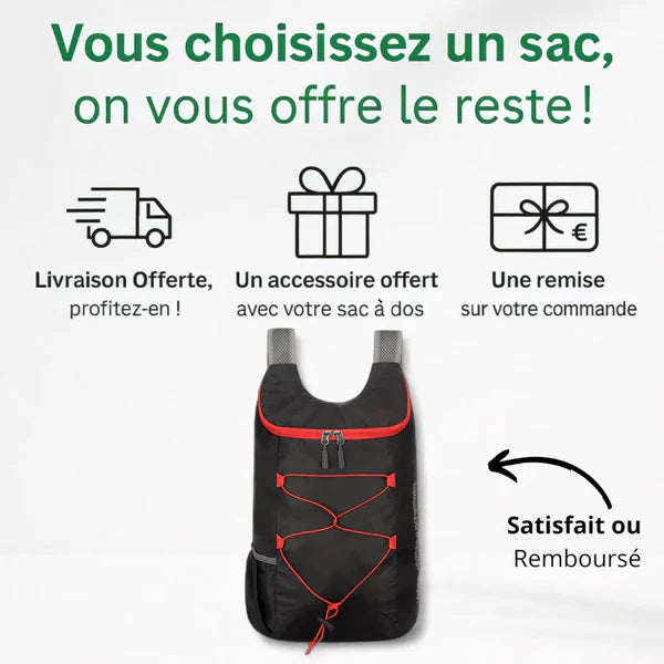 Sac pliable ultraléger 20L – FlexiPack – Havresacs