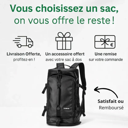 Sac à dos étanche grande capacité de 40L – TrailPro – Havresacs