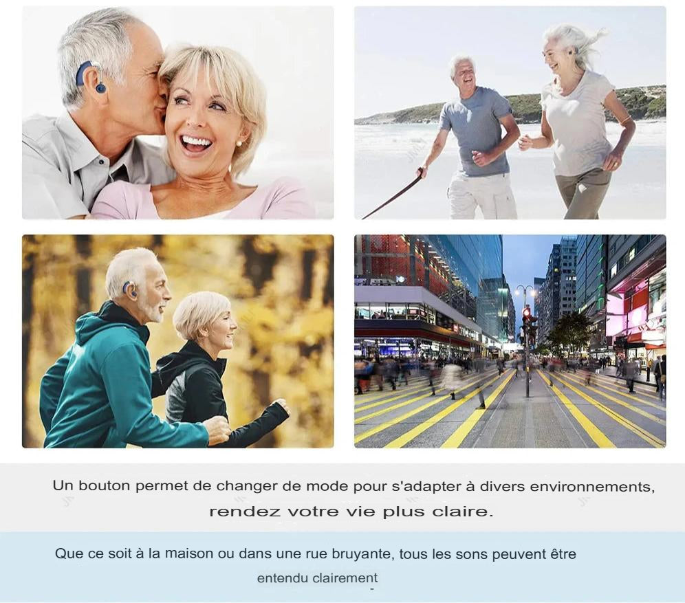 🎧 Appareil Auditif Numérique Rechargeable ClarityPro™ – Lancement Exclusif (Lot de 2 unités)