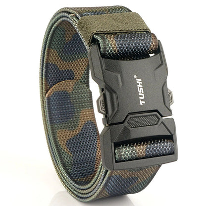 Ceinture tactique militaire de marque spécialement conçue pour l’armée, ceinture réglable avec boucle métallique