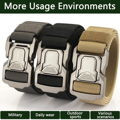 Ceinture tactique militaire de marque spécialement conçue pour l’armée, ceinture réglable avec boucle métallique