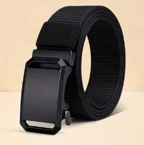 Nouvelle ceinture à boucle automatique, ceinture tactique en toile pour le travail, les tenues décontractées et les activités de plein air, ceinture pour pantalon d’entraînement militaire pour hommes