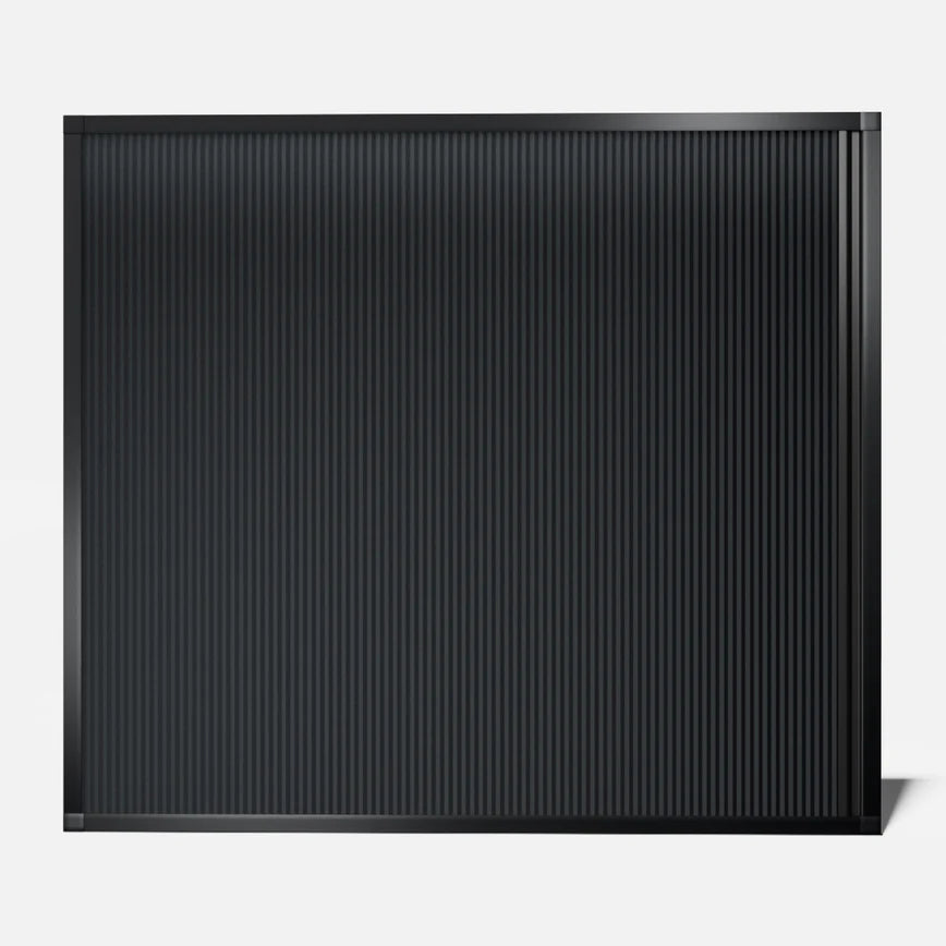 Panneau occultant avec cadre dissimulé