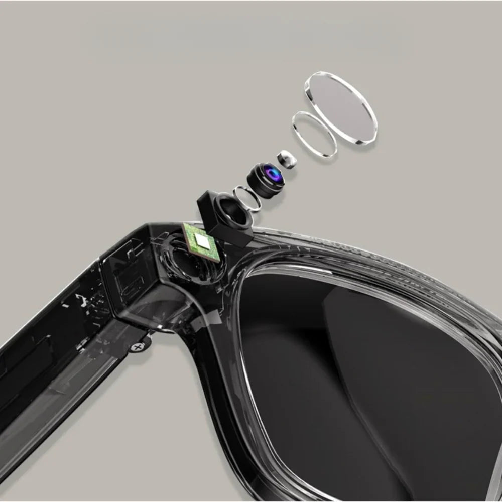 Lunettes connectées, Caméra Intégrée, ChatGPT – SmartView Pro IA